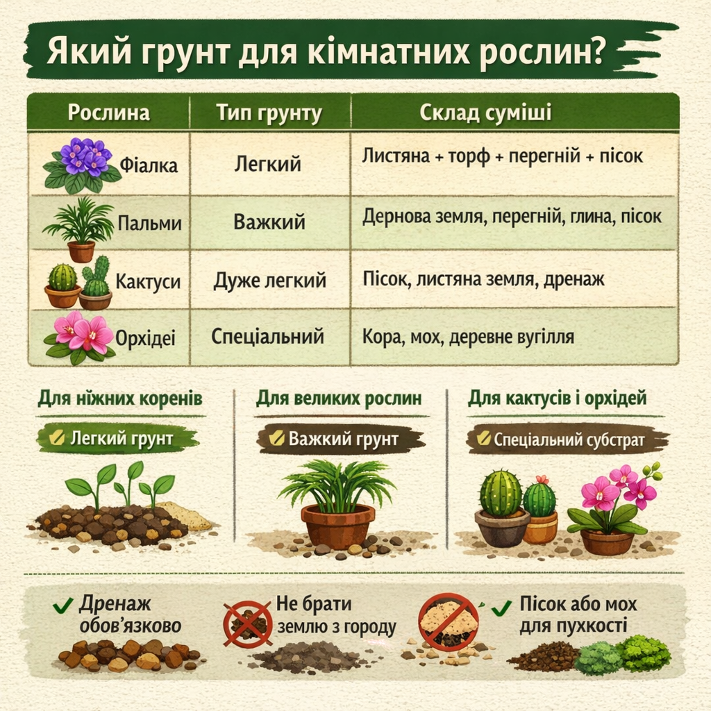 земля для вазонків